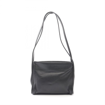 LOEWE Shoulder hand Bag leather Black Used Women