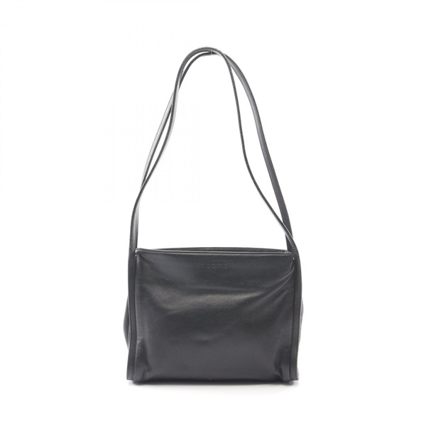 LOEWE Shoulder hand Bag leather Black Used Women