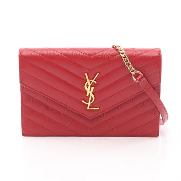 SAINT LAURENT PARIS Cassandra Envelope Chain Shoulder Crossbody Bag 857605 Used