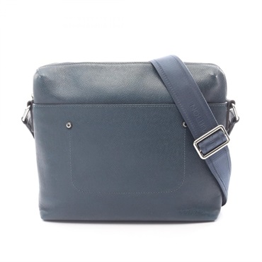 LOUIS VUITTON Grigori Messenger PM Shoulder Bag M30236 Taiga leather Océan Used
