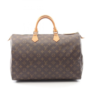 LOUIS VUITTON Speedy 40 travel Handbag M41522 Monogram leather Brown Used Women