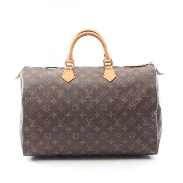 LOUIS VUITTON Speedy 40 travel Handbag M41522 Monogram leather Brown Used Women