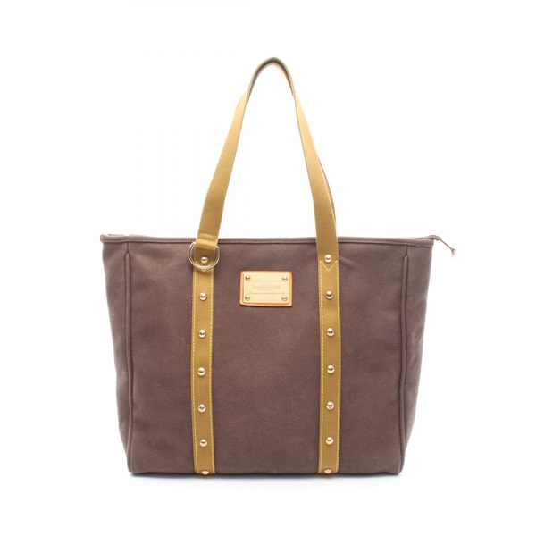 LOUIS VUITTON Cabas GM Tote Bag M40083 Antigua canvas Brown Khaki Used Women LV