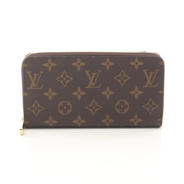 LOUIS VUITTON Zippy wallet Around long purse M41895 Monogram Brown Fuschia used
