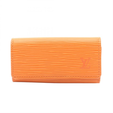 LOUIS VUITTON Multi cles 4 key holder case M6382H Epi leather Mandarin Used