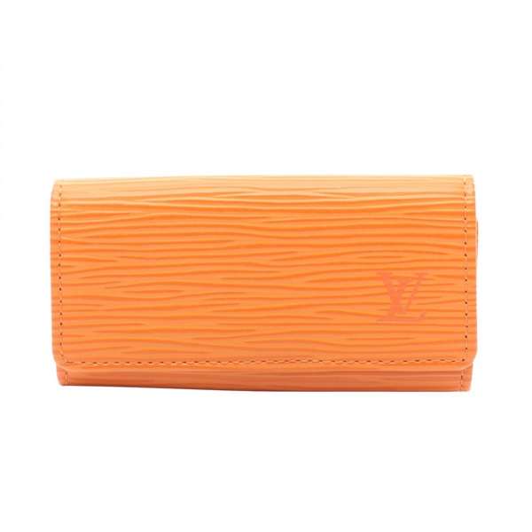 LOUIS VUITTON Multi cles 4 key holder case M6382H Epi leather Mandarin Used