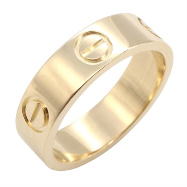 CARTIER Love Ring 18KYG Yellow Gold #52 Used Unisex US Size 6