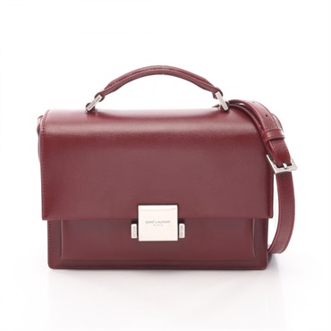 SAINT LAURENT PARIS Bellechasse Medium Shoulder Bag 482051 leather Bordeaux