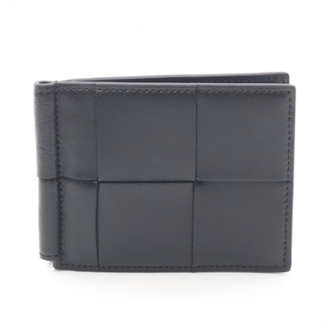 BOTTEGA VENETA Cassette Maxi Intrecciato Money Clip Bi-fold wallet leather NEW