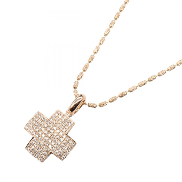 JEWELRY Diamond Necklace Pendant 18KRG Pink Rose Gold Used Women 49.5㎝