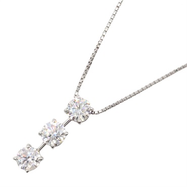 JEWELRY Diamond Necklace Pendant Pt900 Pt850 Platinum Used Women