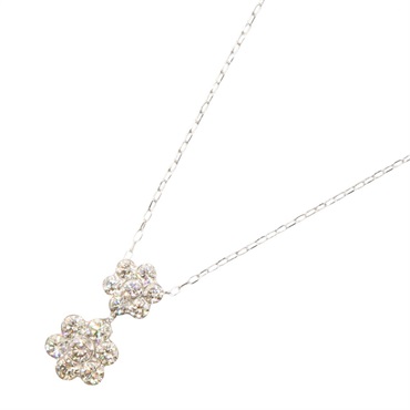 JEWELRY Diamond Necklace Pendant 18KWG White Gold Used women