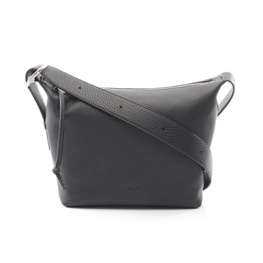 LOEWE loop hobo Shoulder crossbody Bag BB22CMDX011100 leather Black NEW mens