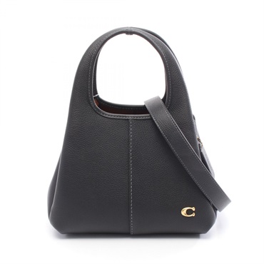 COACH Lana 2Way Shoulder Handbag CM545B4/BK leather Black NEW Women