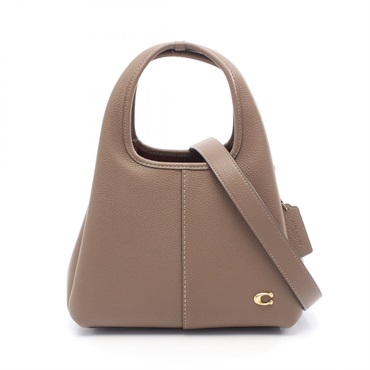 GUCCI Lana shoulder crossbody Handbag CM545B4CBD leather dark stone NEW Women