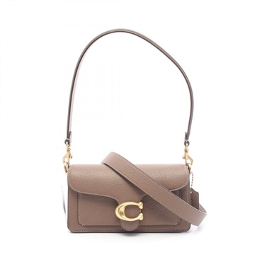 COACH Tabby 20 Shoulder hand Bag CY201B4CBD leather Gray dark stone NEW Women