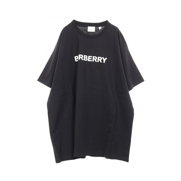 BURBERRY Logo print Short sleeve T-shirt 8084233L cotton Black NEW mens size L