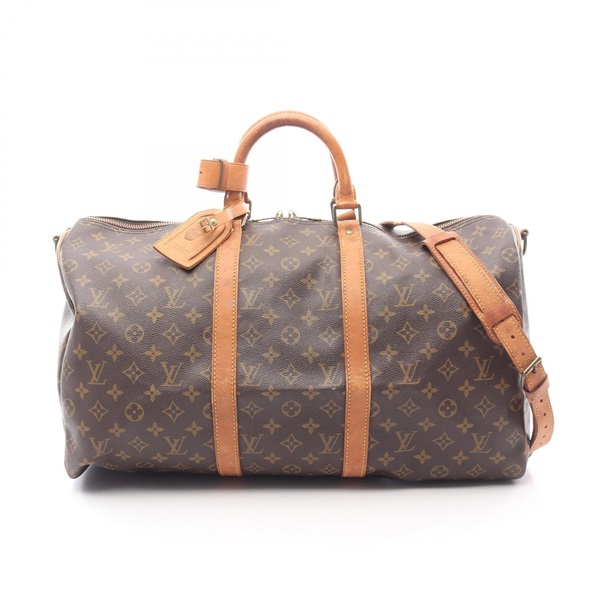 LOUIS VUITTON Keepall Bandouliere 50 Shoulder Handbag M41416 Monogram Used LV
