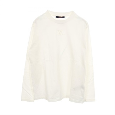 LOUIS VUITTON Long-sleeved T-shirt Top cotton White Used mens size L