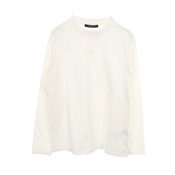 LOUIS VUITTON Long-sleeved T-shirt Top cotton White Used mens size L