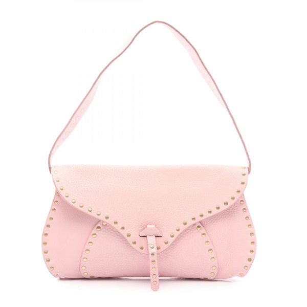 CELINE Studs Handbag leather Pink Used Women