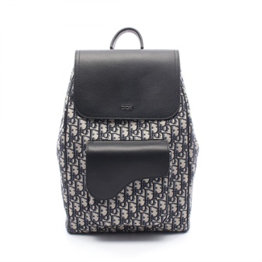 Christian Dior SADDLE Oblique Rucksack Backpack 1ADBA041YKS H27E canvas leather