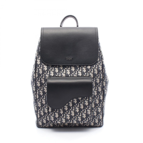 Christian Dior SADDLE Oblique Rucksack Backpack 1ADBA041YKS H27E canvas leather