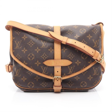 LOUIS VUITTON Saumur 30 Shoulder crossbody Bag M42256 Monogram leather Brown LV