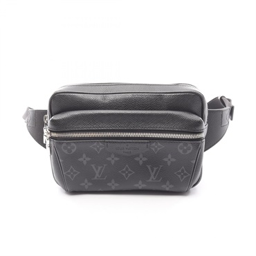 LOUIS VUITTON Bum outdoor Waist belt bag M30245 Taigalama leather Noir used