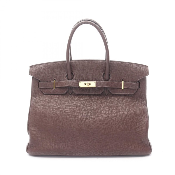 HERMES Birkin 35 Handbag K Togo leather Chocolat Used Women GHW