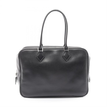 HERMES Plume 32 Handbag Courchevel leather Black Used Women SHW F