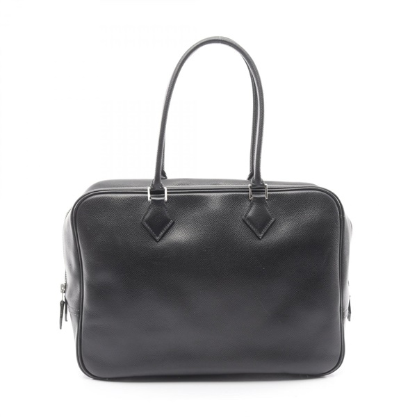 HERMES Plume 32 Handbag Courchevel leather Black Used Women SHW F