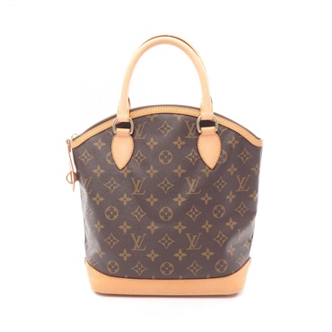 LOUIS VUITTON Lockit Handbag M40102 Monogram leather Brown Used Women