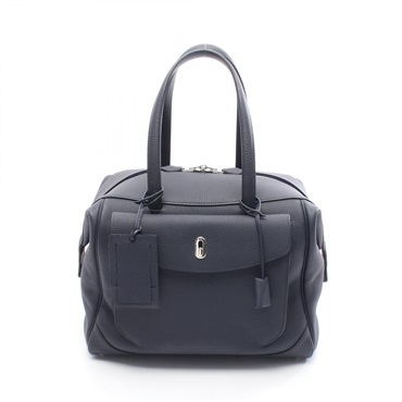 HERMES Warago Cabin 35 shoulder Handbag C 070970CK Togo leather Blue nuit SHW