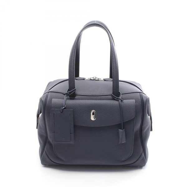 HERMES Warago Cabin 35 shoulder Handbag C 070970CK Togo leather Blue nuit SHW