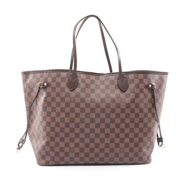 LOUIS VUITTON Neverfull GM Tote Shoulder Bag N41357 Damier Ebene leather Used