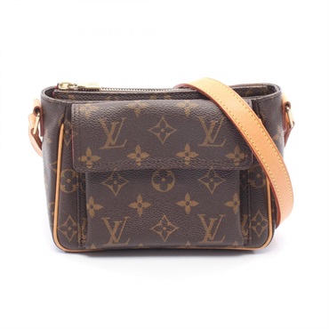 LOUIS VUITTON Vivacite PM Monogram Shoulder crossbody Bag M51165 canvas leather