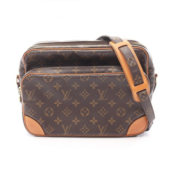 LOUIS VUITTON Nile Shoulder crossbody Bag M45244 Monogram canvas leather Brown