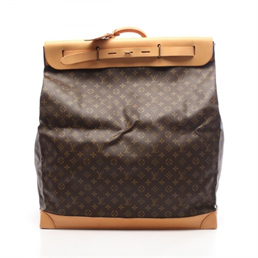 LOUIS VUITTON steamer 55 travel hand bag M41124 Monogram leather Brown Used