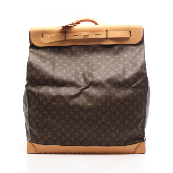 LOUIS VUITTON steamer 55 travel hand bag M41124 Monogram leather Brown Used