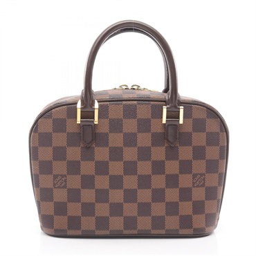 LOUIS VUITTON Saria Mini Handbag N51286 Damier canvas leather Brown Ebene Used