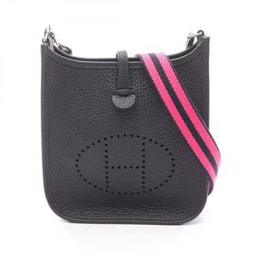 HERMES Evelyne TPM Amazon Shoulder Bag 069426CK Clemence leather Caban Used SHW