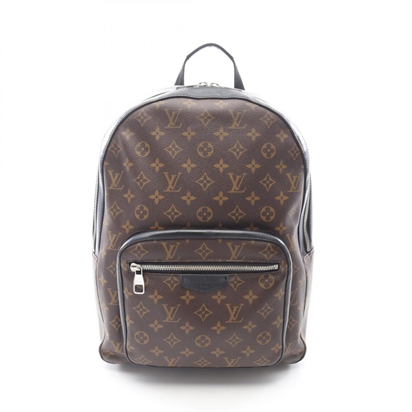 LOUIS VUITTON Josh Rucksack Backpack M41530 Monogram macassa Brown Black Used LV