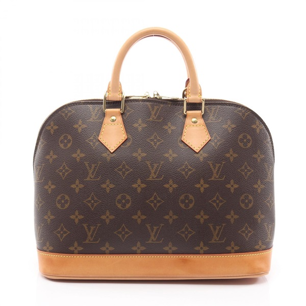 LOUIS VUITTON Alma PM Handbag M51130 Monogram canvas leather Brown Used Women