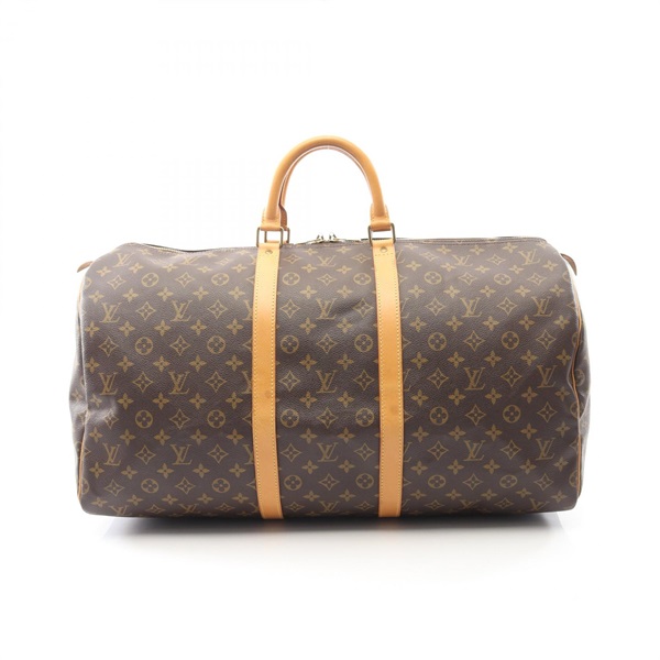 LOUIS VUITTON Keepall 55 Handbag M41424 Monogram canvas leather Brown Used LV