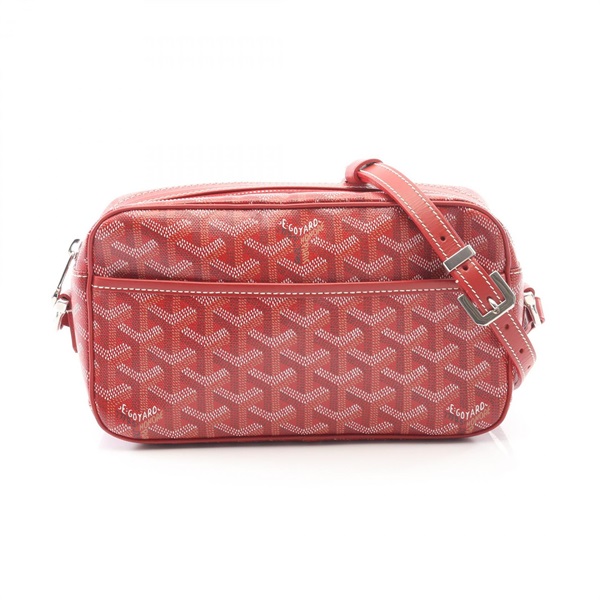 GOYARD Cup Vert PM Shoulder Bag CAPVE2PMLTY02CL02P canvas leather Red Used women