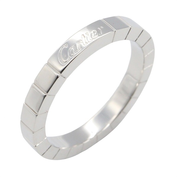 CARTIER Laniere Ring 18KWG White Gold Used unisex US size 7.5 #56