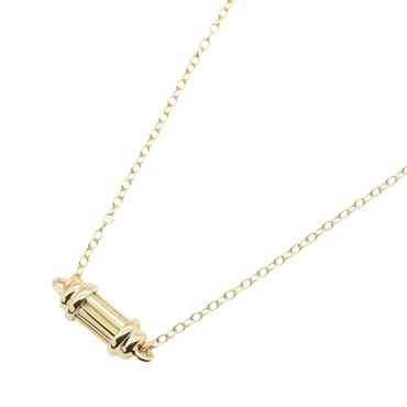 TIFFANY＆CO Cylinder Bottle Necklace Pendant 18KYG Yellow Gold Used Women