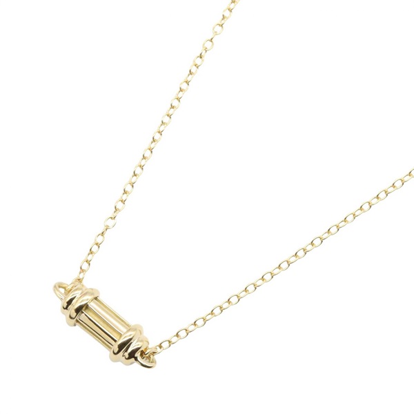 TIFFANY＆CO Cylinder Bottle Necklace Pendant 18KYG Yellow Gold Used Women