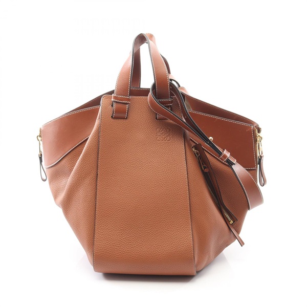 LOEWE Hammock Medium shoulder Handbag leather Brown Used Women
